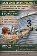 Local Decal Installation and Bin door Cleaning